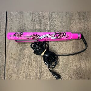 BaByliss Pro Ink Flat Iron Pink Roses 1” Straightener